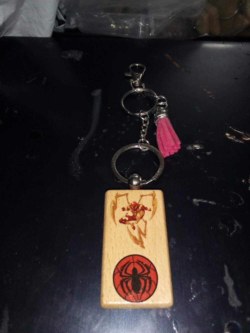 Handmade Spiderman Iron Spider Bag Charm